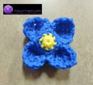 Blue Pinwheel flower